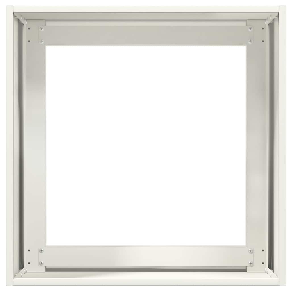 Lovelis, baltos spalvos, 40x40x40cm, šaltai valcuotas plienas