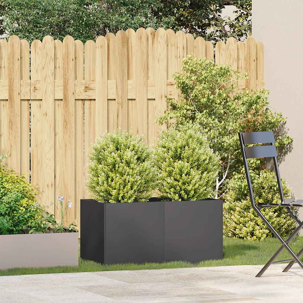 Lovelis, juodos spalvos, 80x40x40cm, šaltai valcuotas plienas