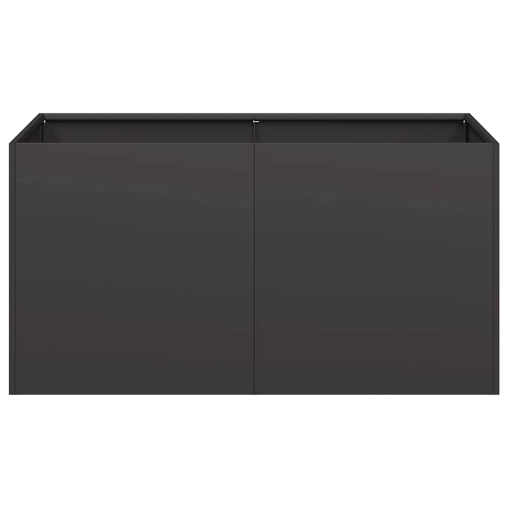 Lovelis, juodos spalvos, 80x40x40cm, šaltai valcuotas plienas