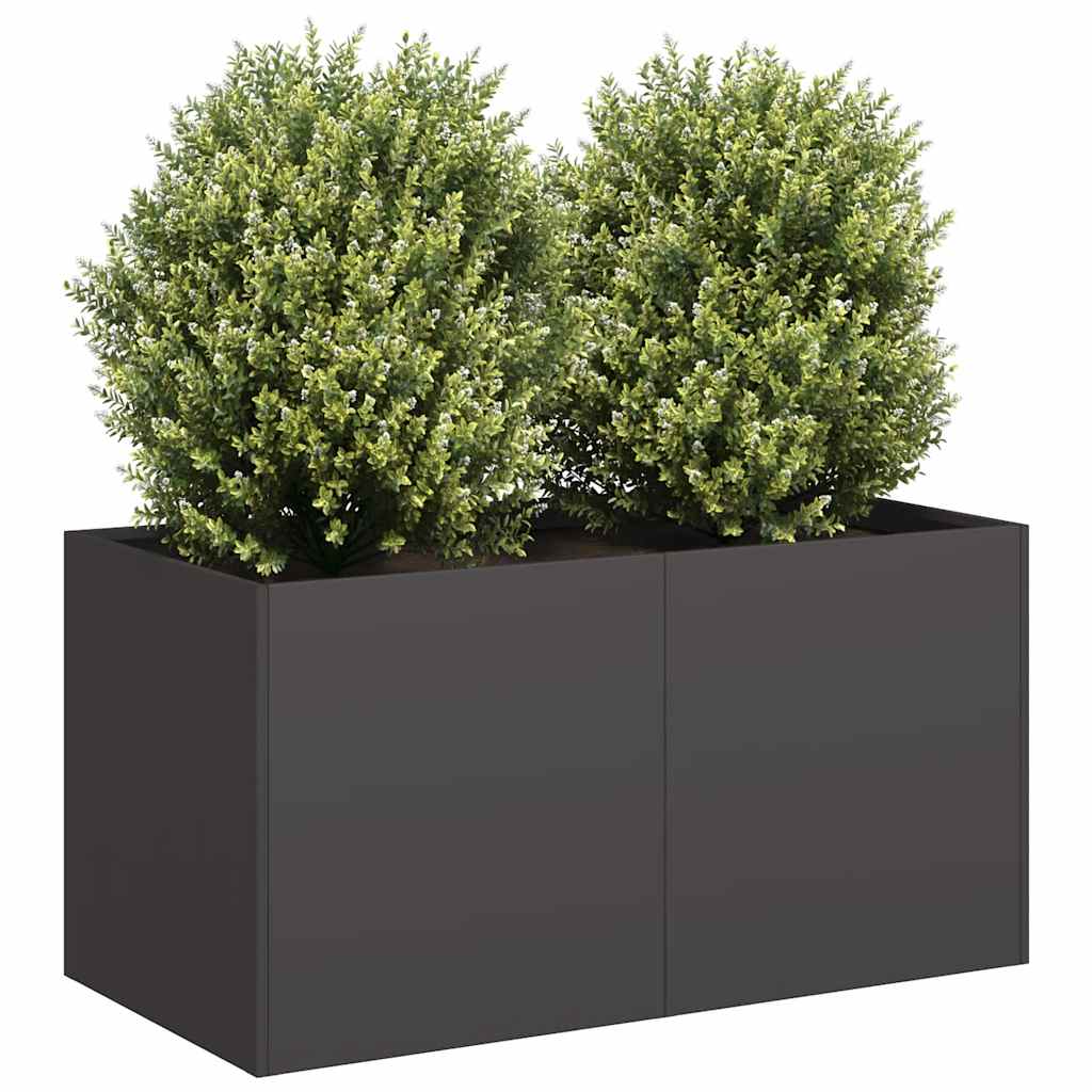 Lovelis, juodos spalvos, 80x40x40cm, šaltai valcuotas plienas