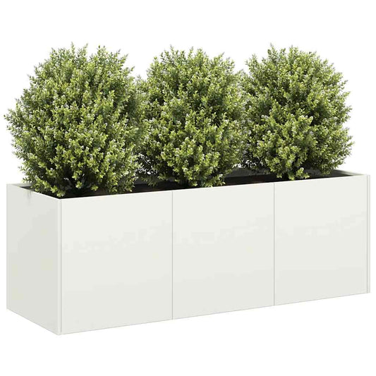 Lovelis, baltos spalvos, 120x40x40cm, šaltai valcuotas plienas