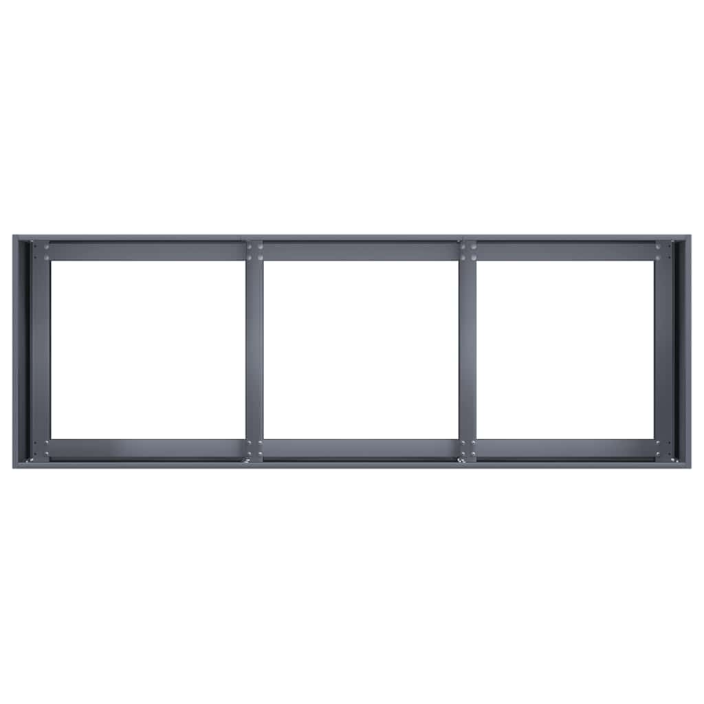 Lovelis, antracito, 120x40x40cm, šaltai valcuotas plienas