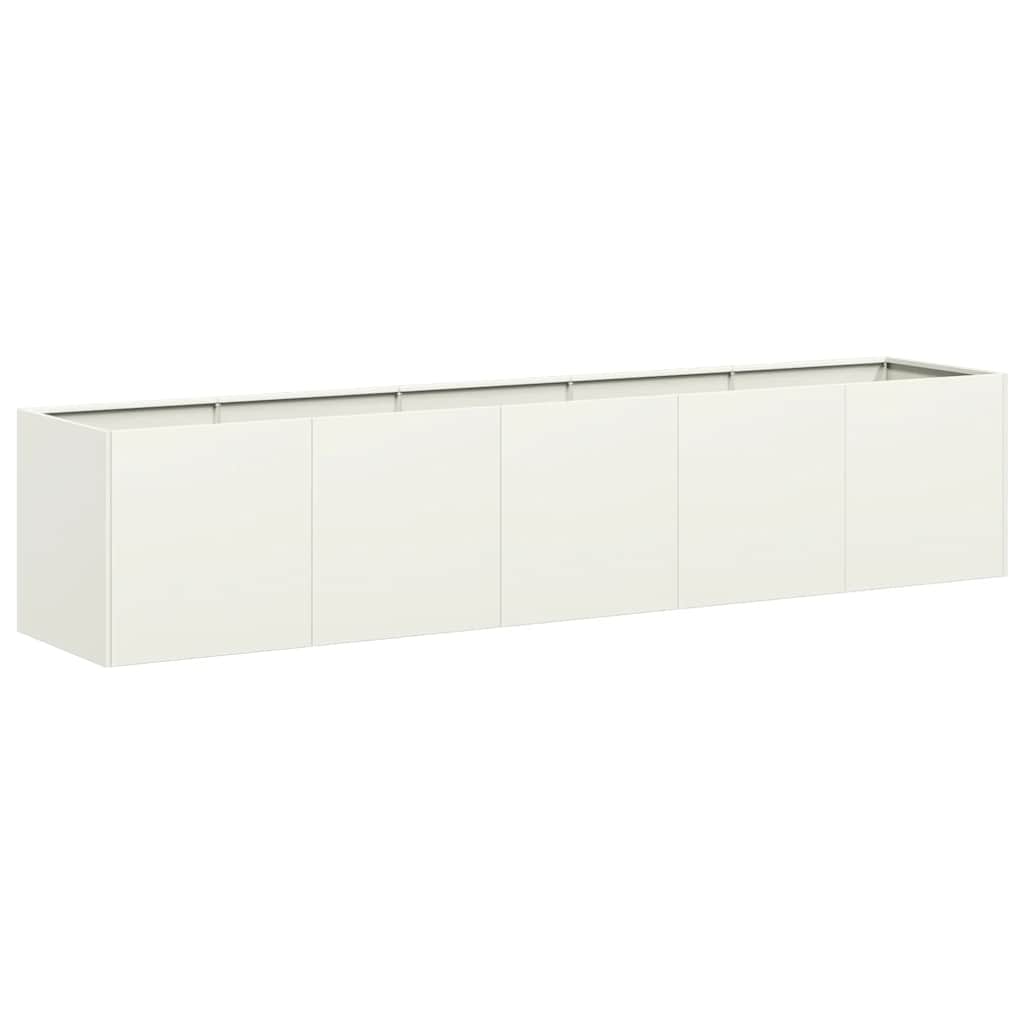 Lovelis, baltos spalvos, 200x40x40cm, šaltai valcuotas plienas