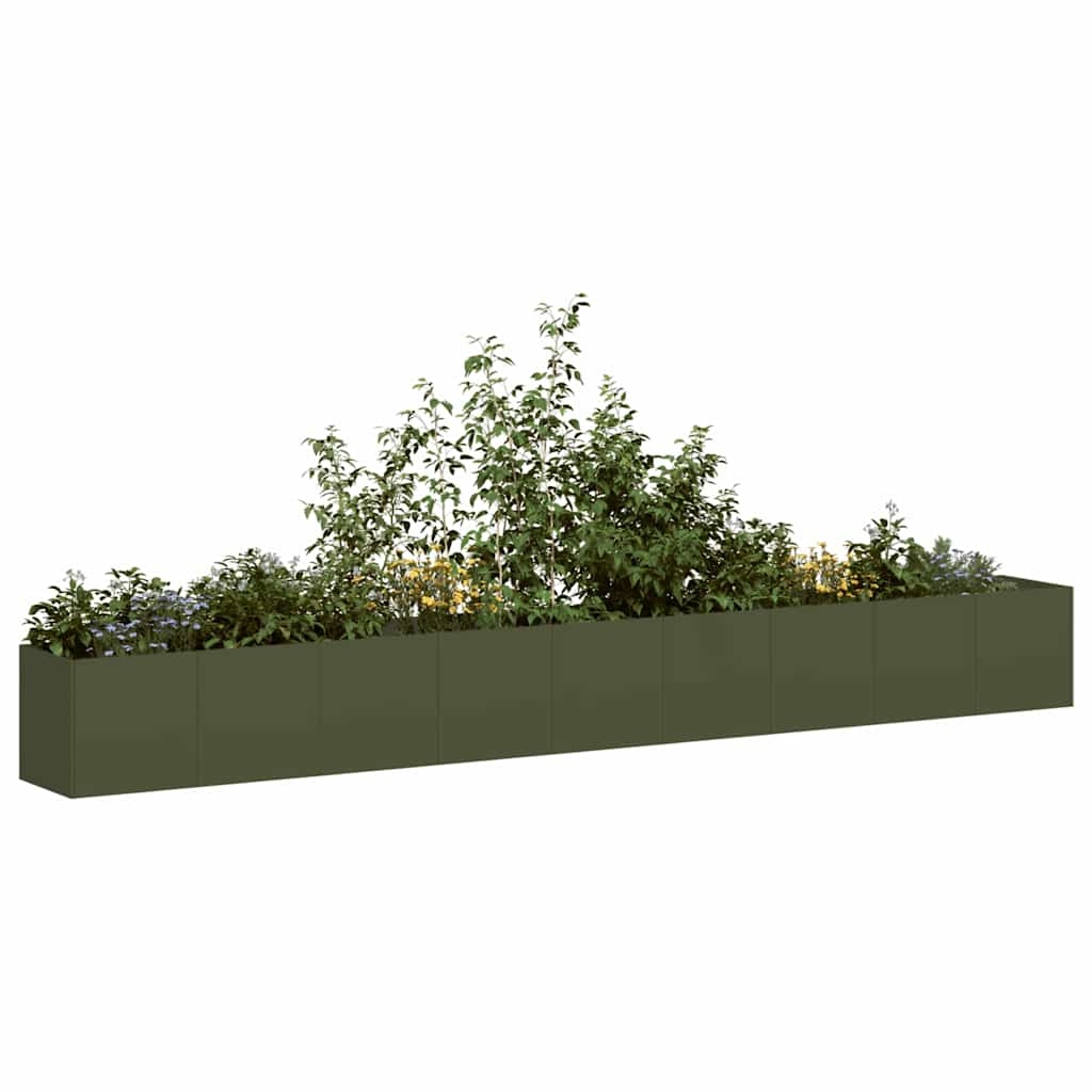 Lovelis, alyvuogių žalias, 360x40x40cm šaltai valcuotas plienas
