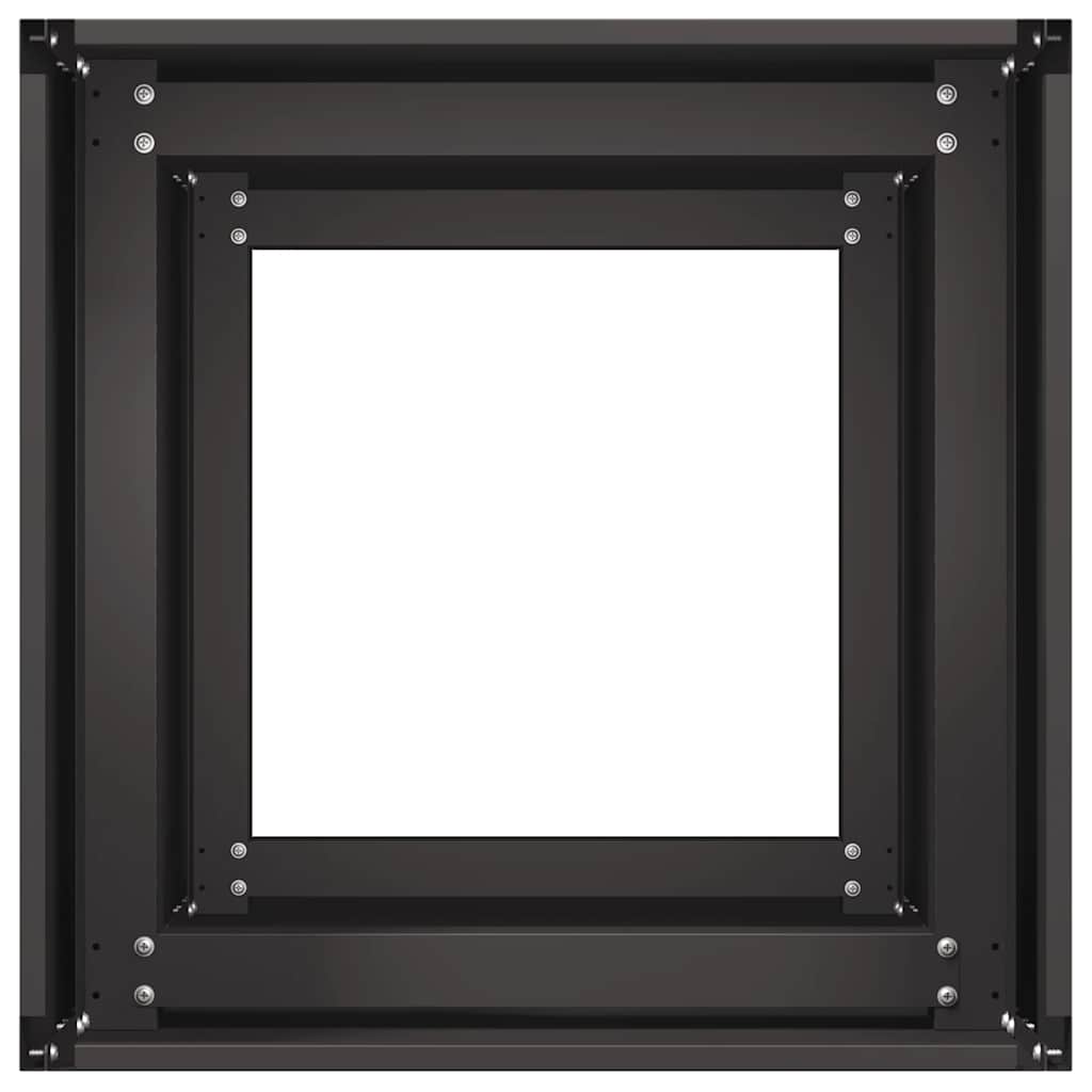 Lovelis, juodos spalvos, 40x40x80cm, šaltai valcuotas plienas