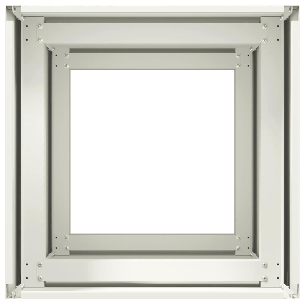 Lovelis, baltos spalvos, 40x40x80cm, šaltai valcuotas plienas