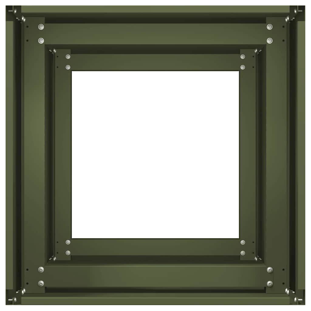 Lovelis, alyvuogių žalias, 40x40x80cm, šaltai valcuotas plienas