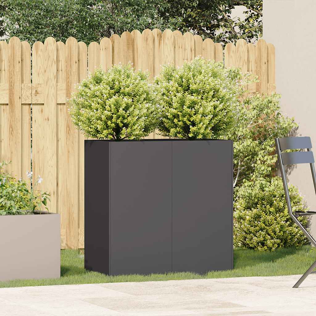 Lovelis, juodos spalvos, 80x40x80cm, šaltai valcuotas plienas