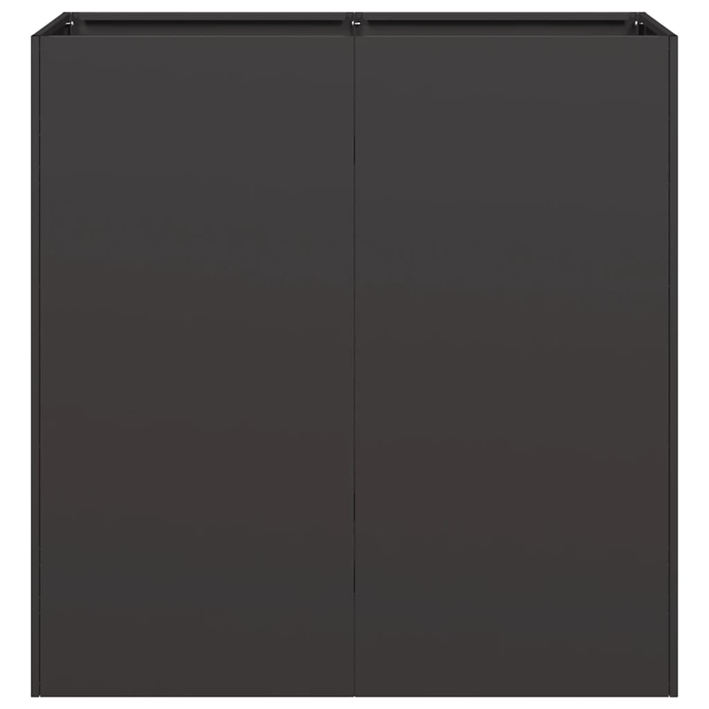 Lovelis, juodos spalvos, 80x40x80cm, šaltai valcuotas plienas