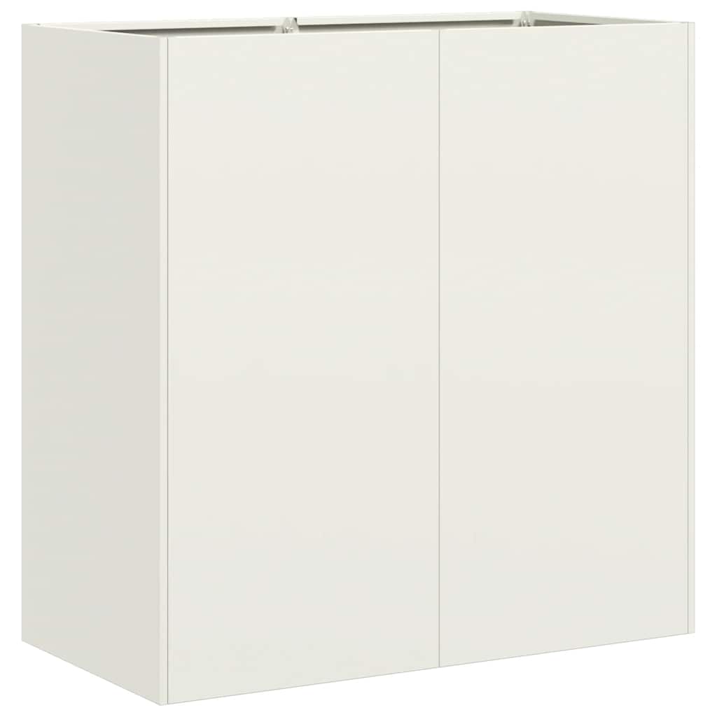 Lovelis, baltos spalvos, 80x40x80cm, šaltai valcuotas plienas