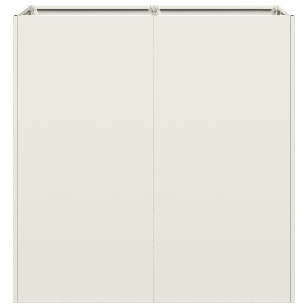 Lovelis, baltos spalvos, 80x40x80cm, šaltai valcuotas plienas
