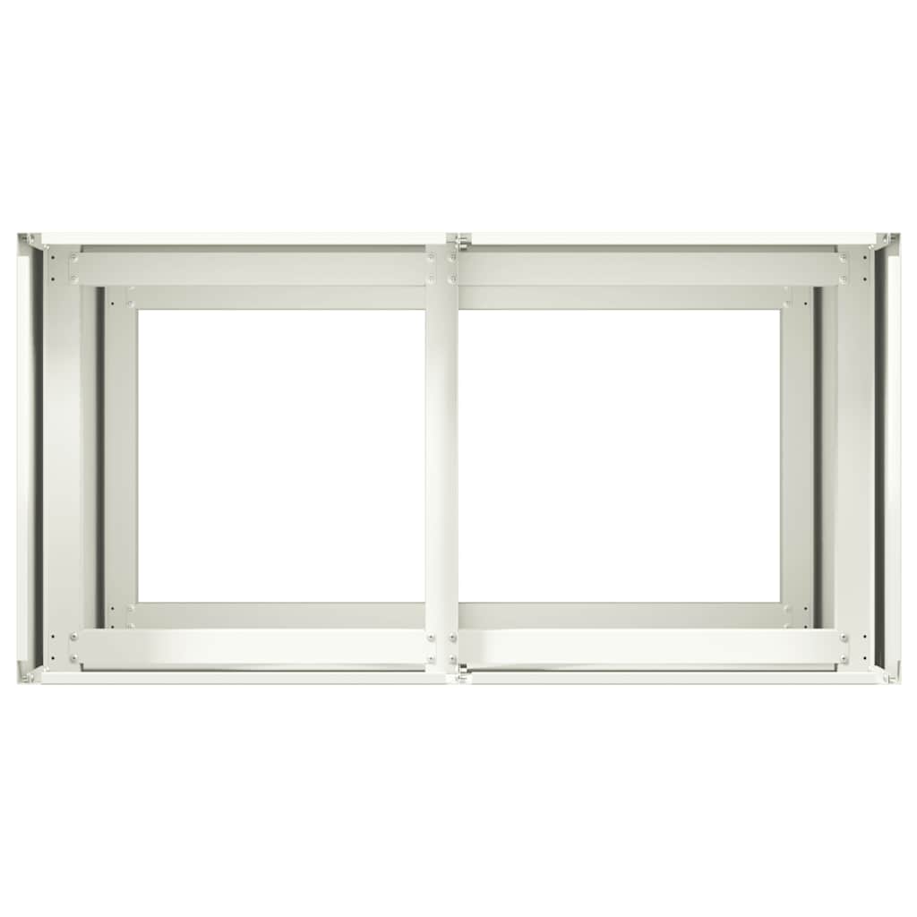 Lovelis, baltos spalvos, 80x40x80cm, šaltai valcuotas plienas