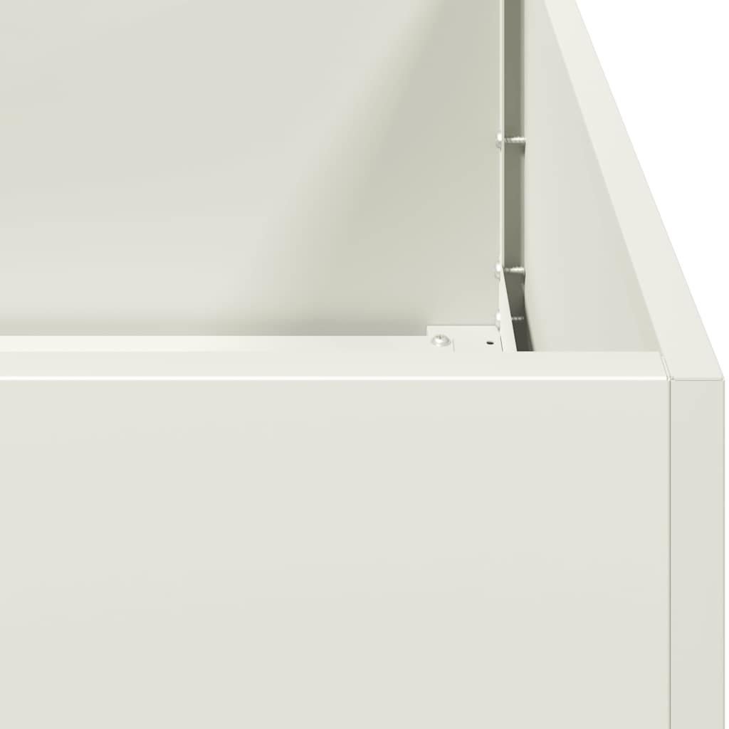 Lovelis, baltos spalvos, 80x40x80cm, šaltai valcuotas plienas
