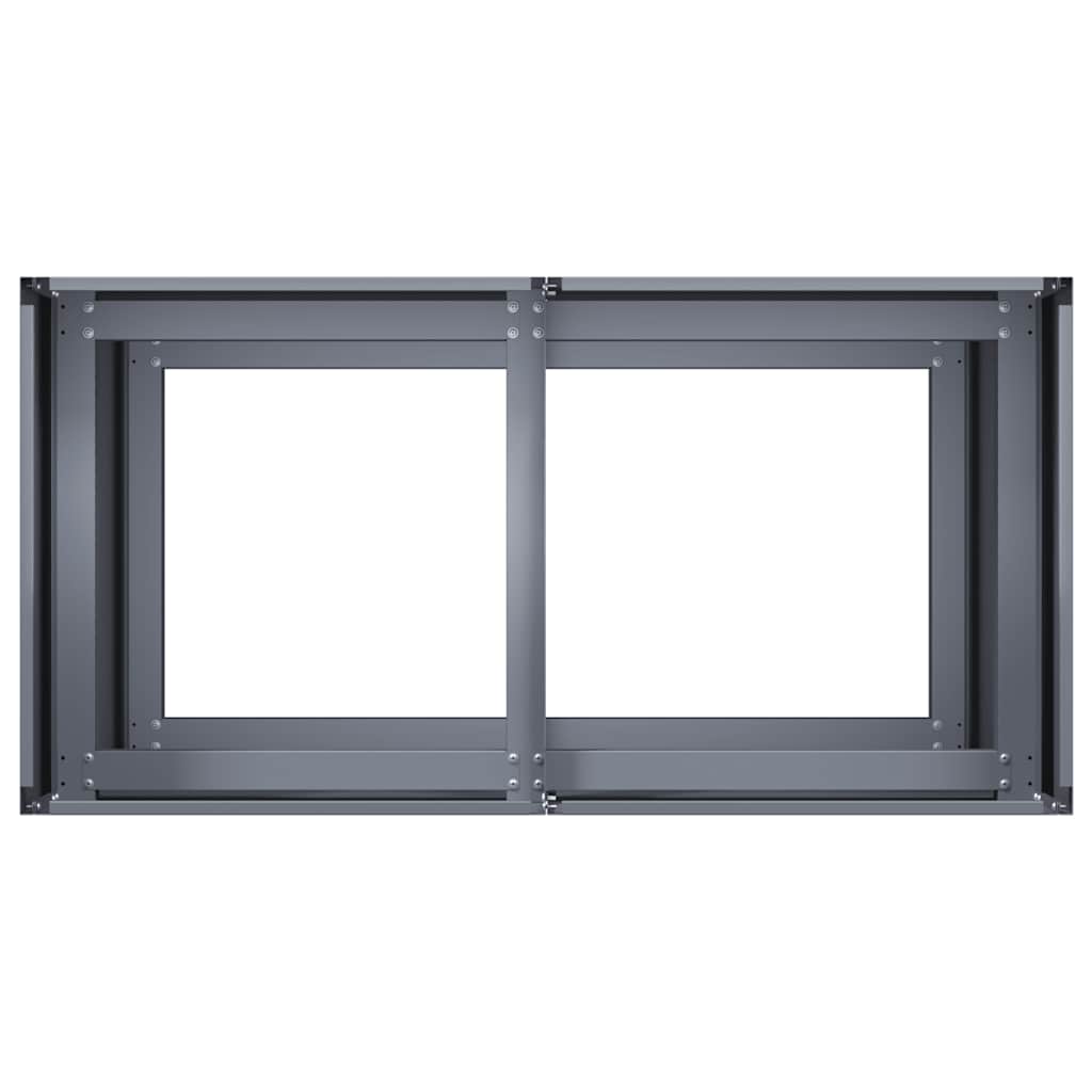 Lovelis, antracito, 80x40x80cm, šaltai valcuotas plienas