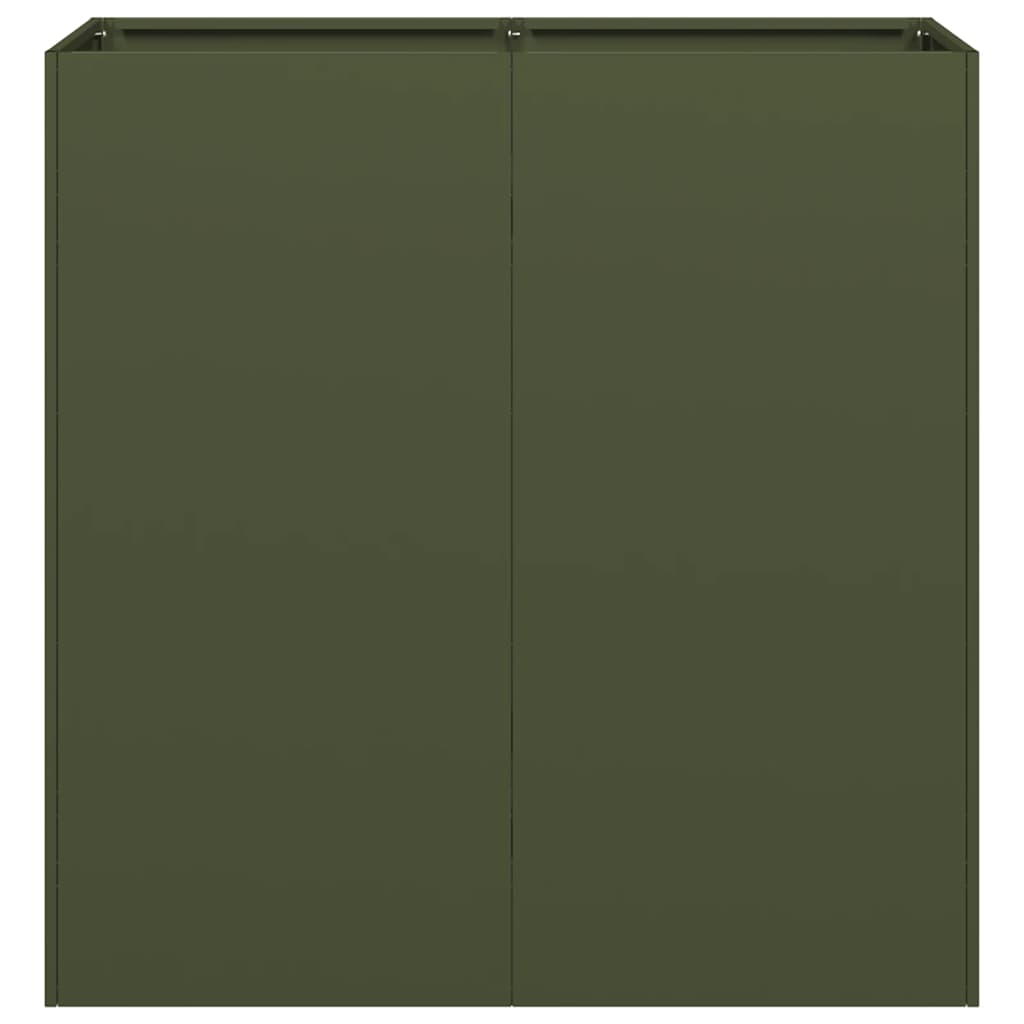 Lovelis, alyvuogių žalias, 80x40x80cm, šaltai valcuotas plienas