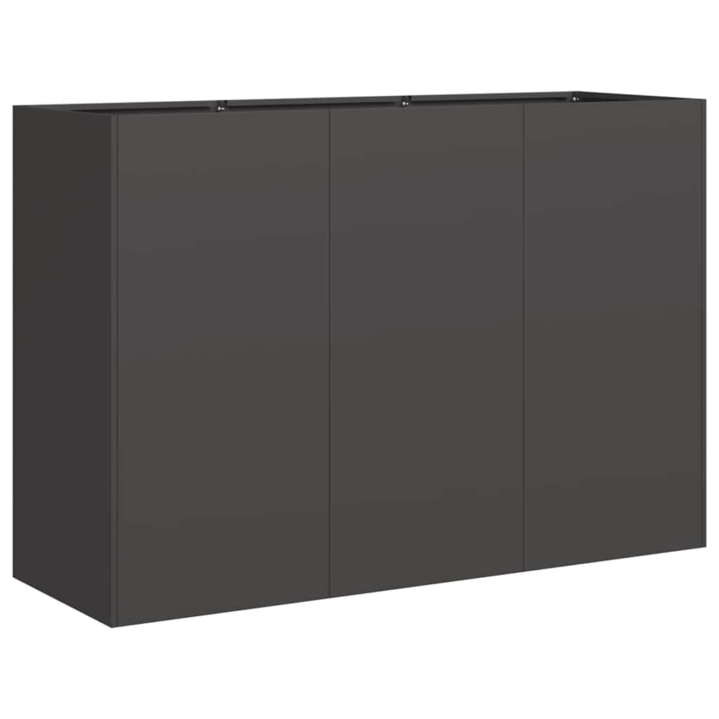 Lovelis, juodos spalvos, 120x40x80cm, šaltai valcuotas plienas