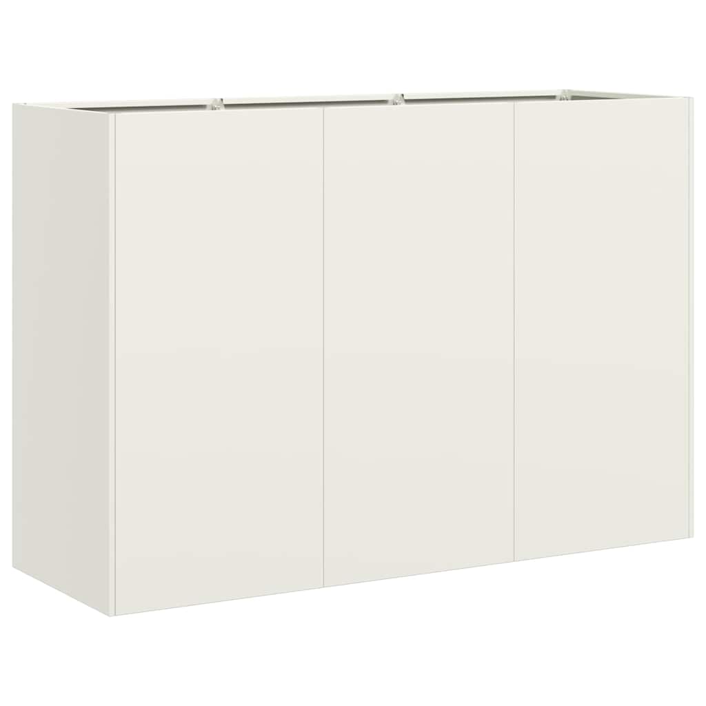 Lovelis, baltos spalvos, 120x40x80cm, šaltai valcuotas plienas