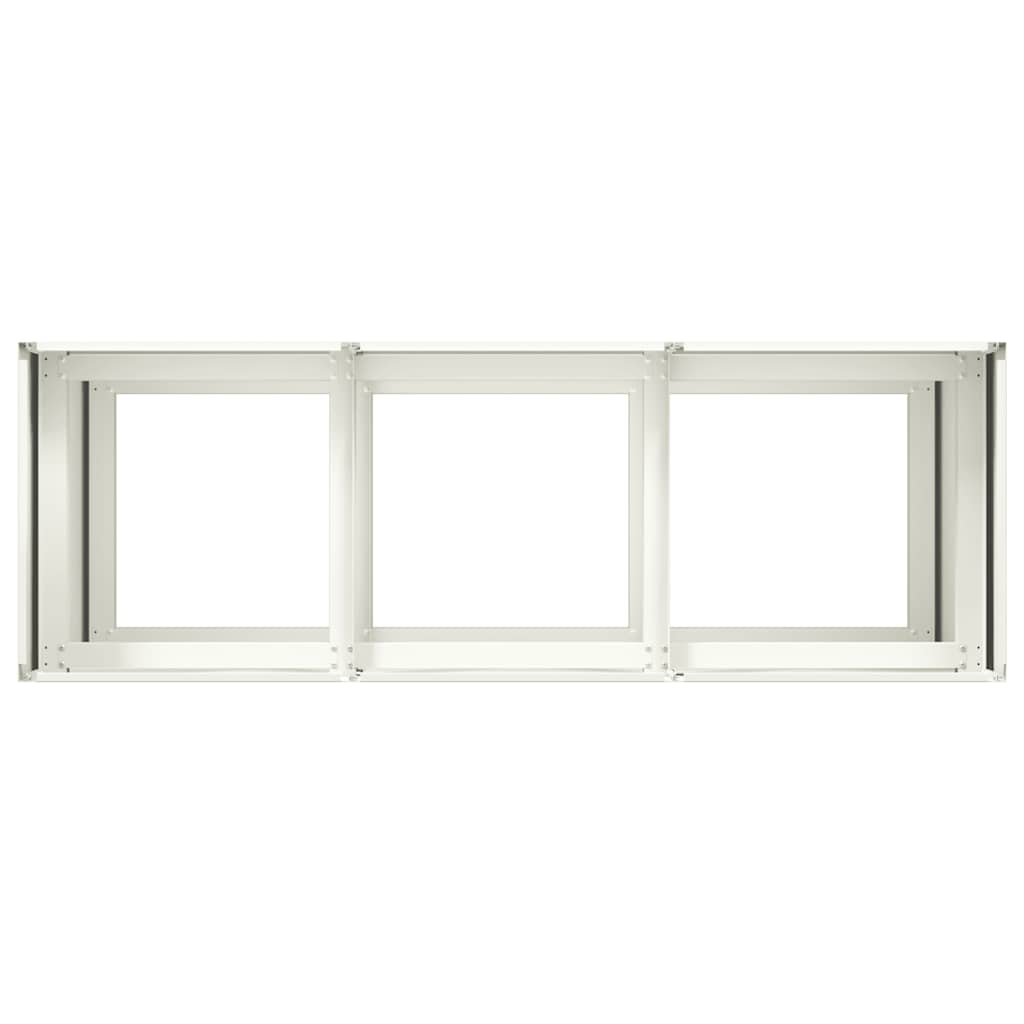 Lovelis, baltos spalvos, 120x40x80cm, šaltai valcuotas plienas