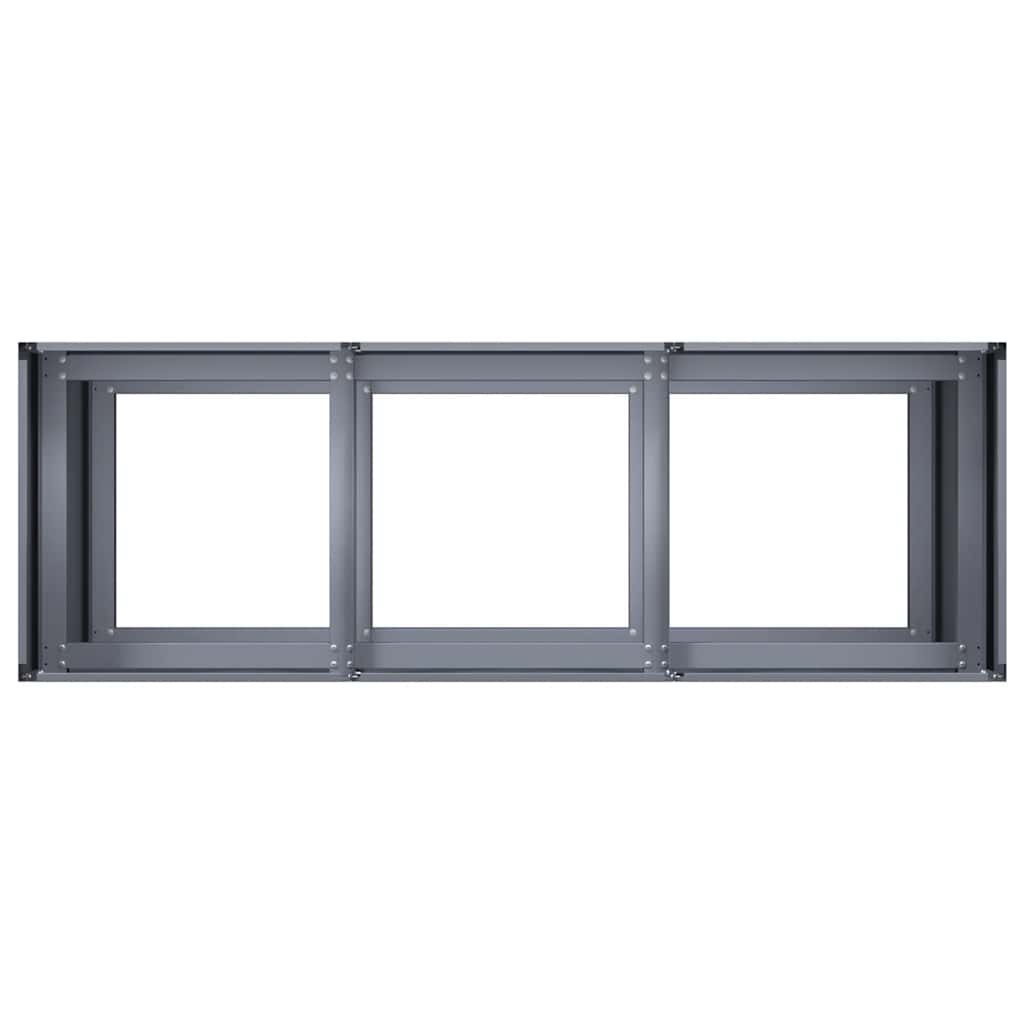 Lovelis, antracito, 120x40x80cm, šaltai valcuotas plienas