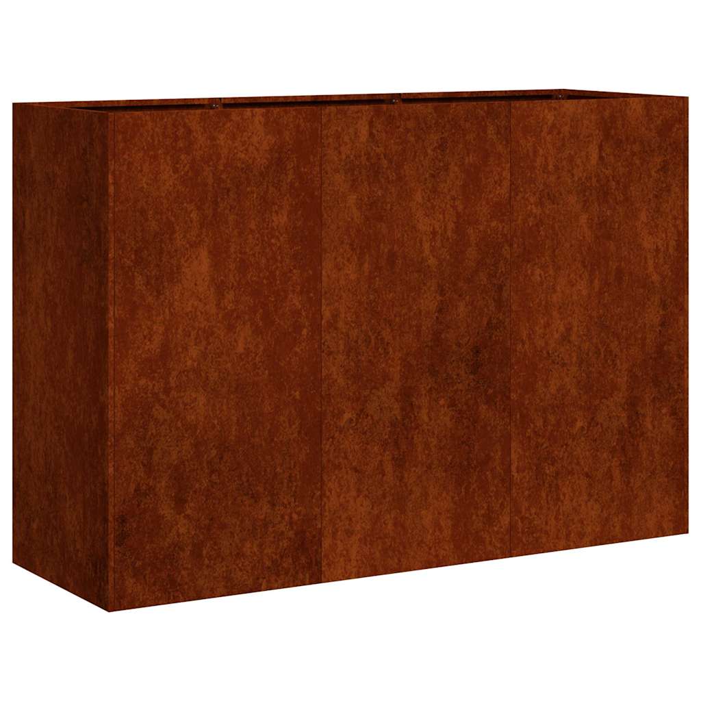 Lovelis, rūdžių, 120x40x80cm, oro sąlygoms atsparus plienas