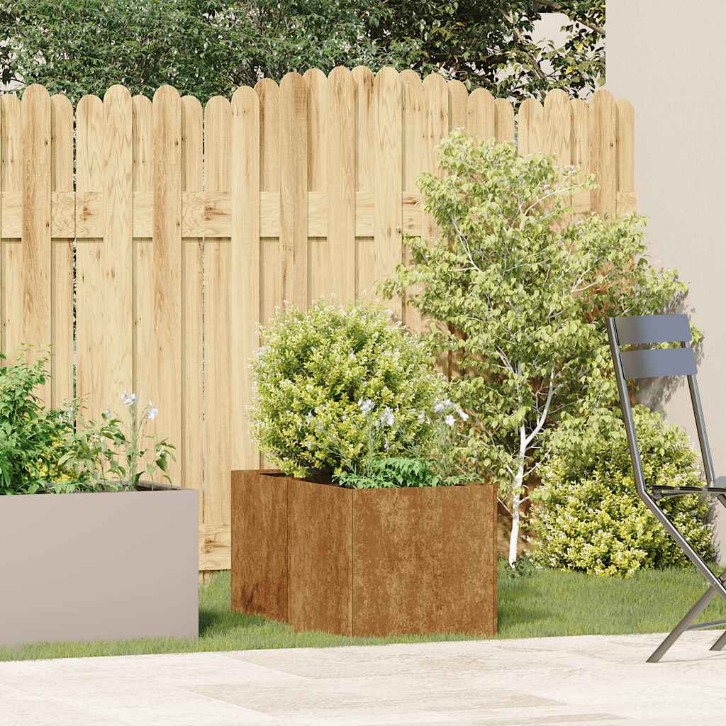 Lovelis, rūdžių, 40x80x40cm, oro sąlygoms atsparus plienas