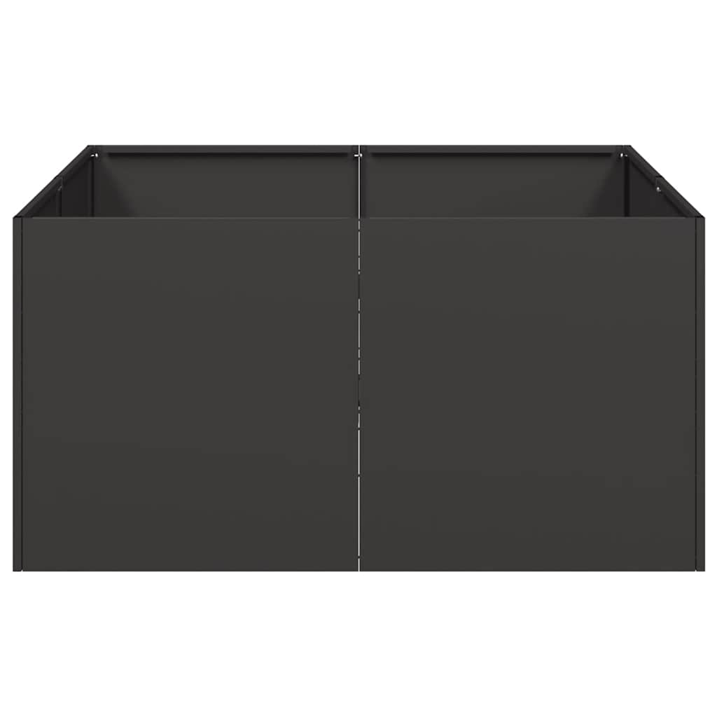 Lovelis, juodos spalvos, 80x80x40cm, šaltai valcuotas plienas