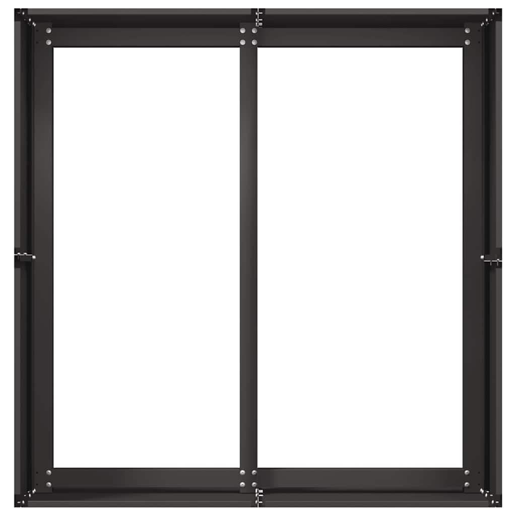 Lovelis, juodos spalvos, 80x80x40cm, šaltai valcuotas plienas