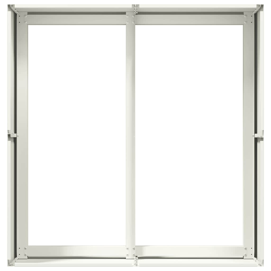 Lovelis, baltos spalvos, 80x80x40cm, šaltai valcuotas plienas