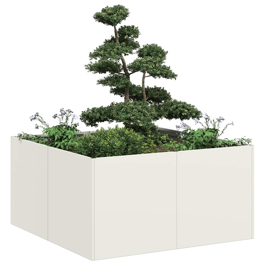 Lovelis, baltos spalvos, 80x80x40cm, šaltai valcuotas plienas