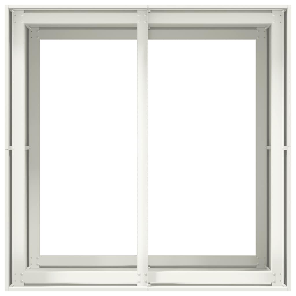 Lovelis, baltos spalvos, 80x80x80cm, plienas