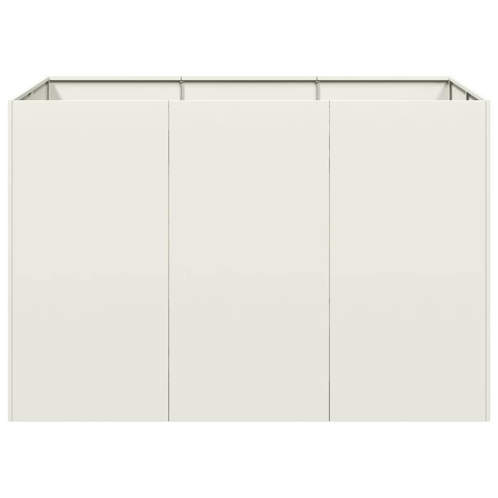 Lovelis, baltos spalvos, 120x80x80cm, plienas