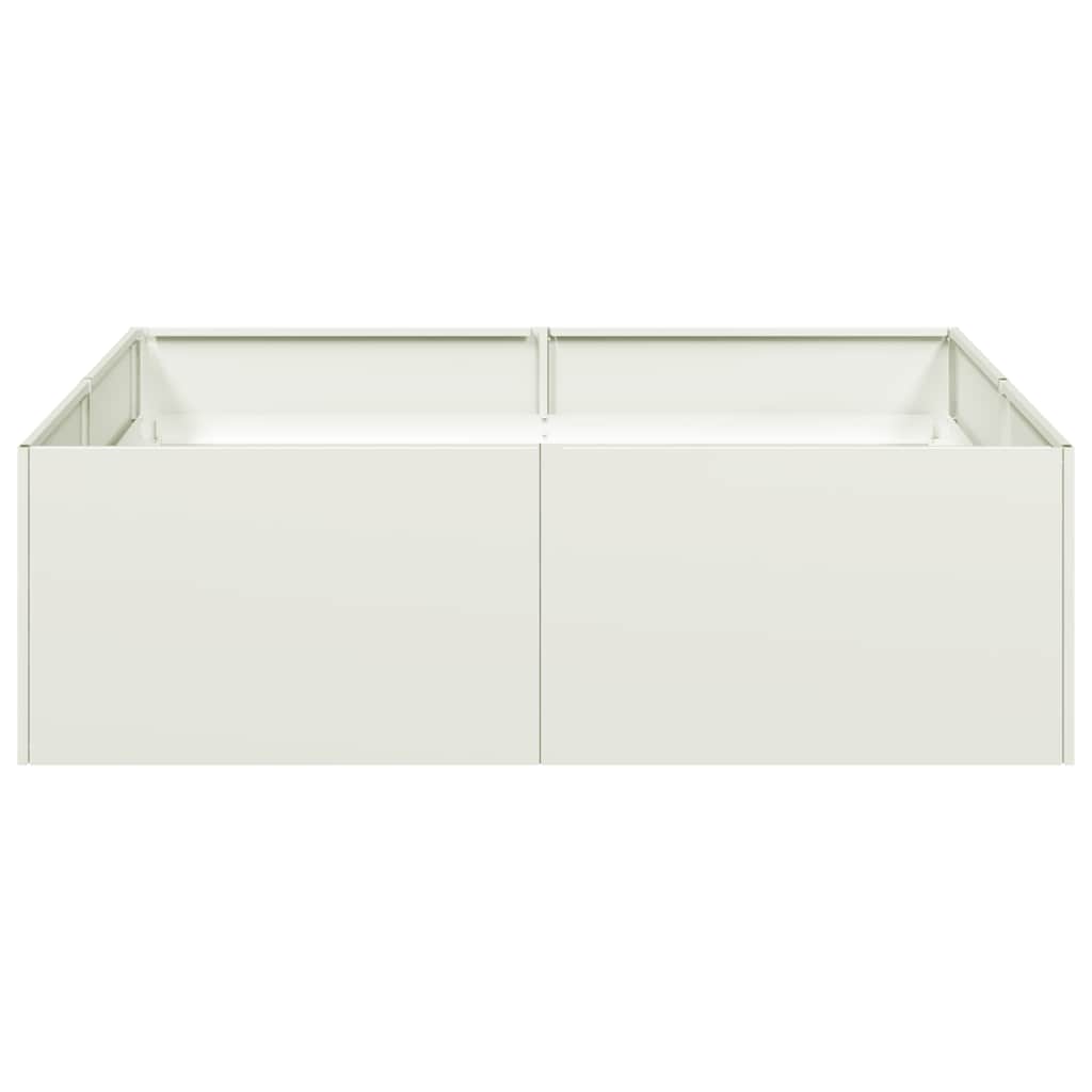 Lovelis, baltos spalvos, 100x100x30cm, plienas