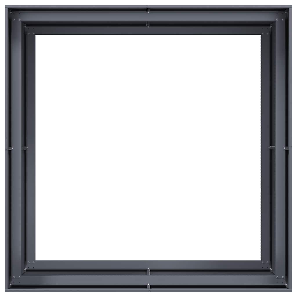 Lovelis, antracito spalvos, 100x100x80cm, plienas