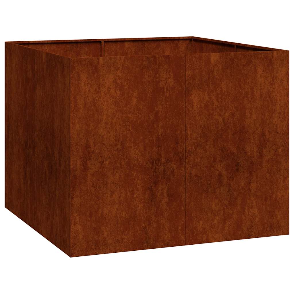 Lovelis, rūdžių, 100x100x80cm, oro sąlygoms atsparus plienas