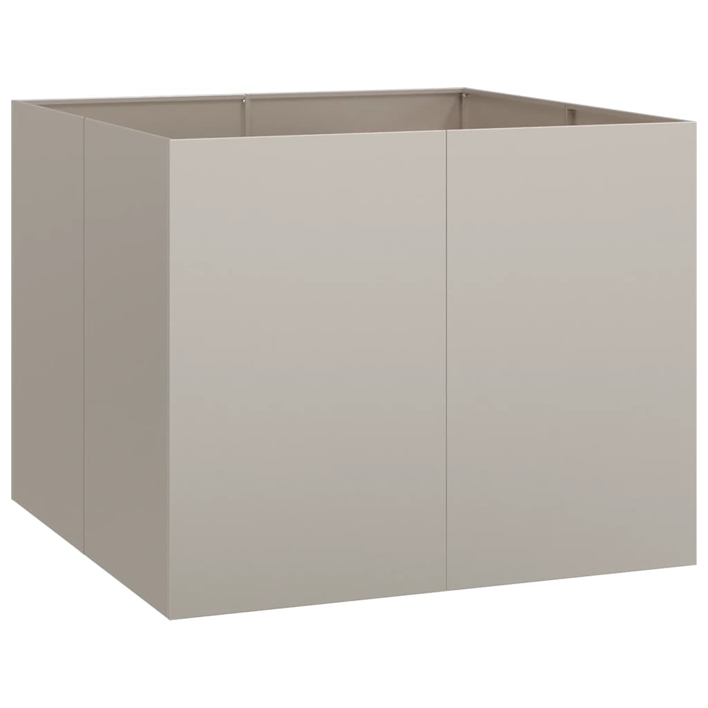 Lovelis, rūdžių, 100x100x80cm, oro sąlygoms atsparus plienas