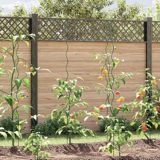 Spiralūs augalų palaikymo stulpeliai 20 vnt 170 cm Plienas