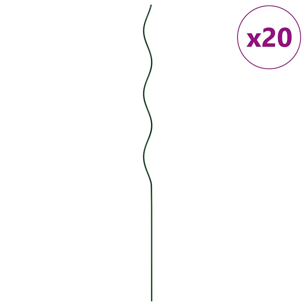 Spiralinės augalų atramos 20 vnt 110 cm Plienas
