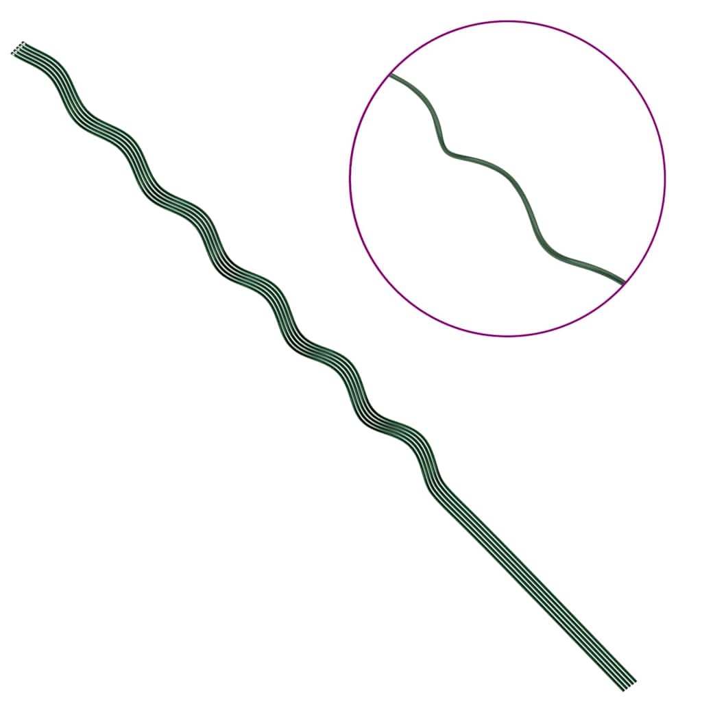 Spiraliniai augalų palaikymai 5 vnt 150 cm plienas