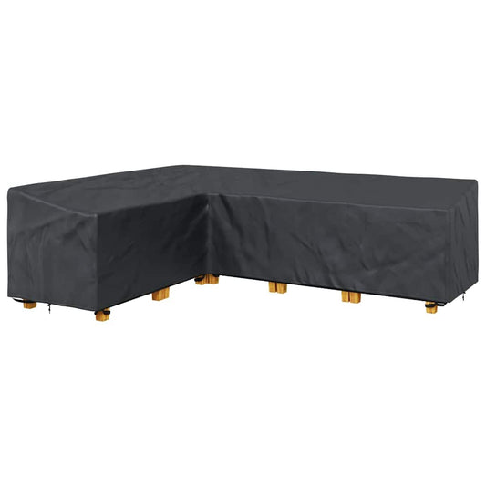Lauko baldų uždangalas Juoda 286 x 222 x 80 cm 210D audinys