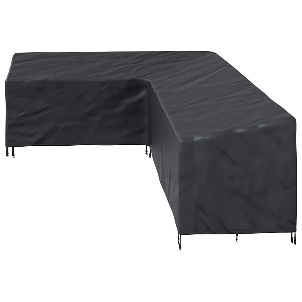 Lauko baldų uždangalas Juoda 286 x 222 x 80 cm 210D audinys