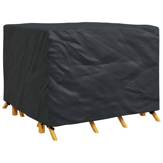 Lauko baldų uždangalas Juoda 125 x 125 x 74 cm 210D audinys