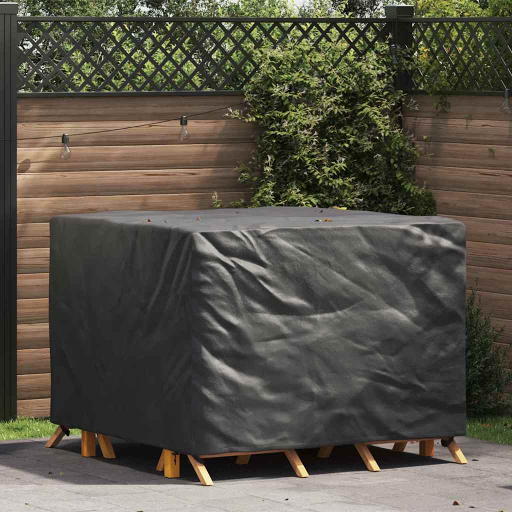 Baldų uždangalas Juoda 125 x 125 x 74 cm 600D Oxford audinys