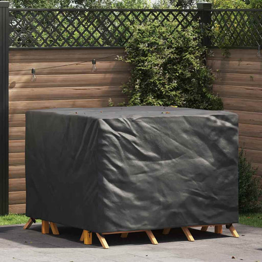 Baldų uždangalas Juoda 125 x 125 x 74 cm 600D Oxford audinys