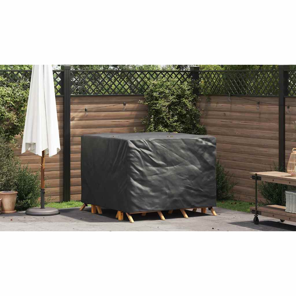 Lauko baldų uždangalas Juoda 135 x 135 x 90 cm 210D audinys