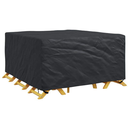 Lauko baldų uždangalas Juoda 180 x 190 x 85 cm 600D