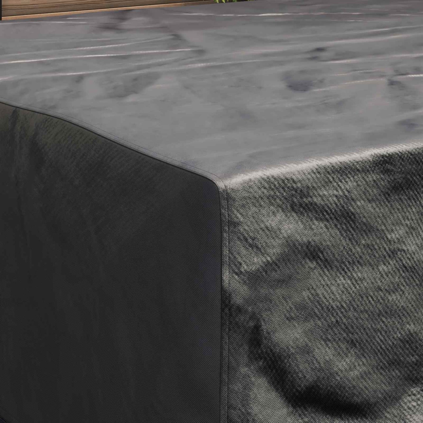 Lauko baldų uždangalas Juoda 210 x 200 x 70 cm 210D