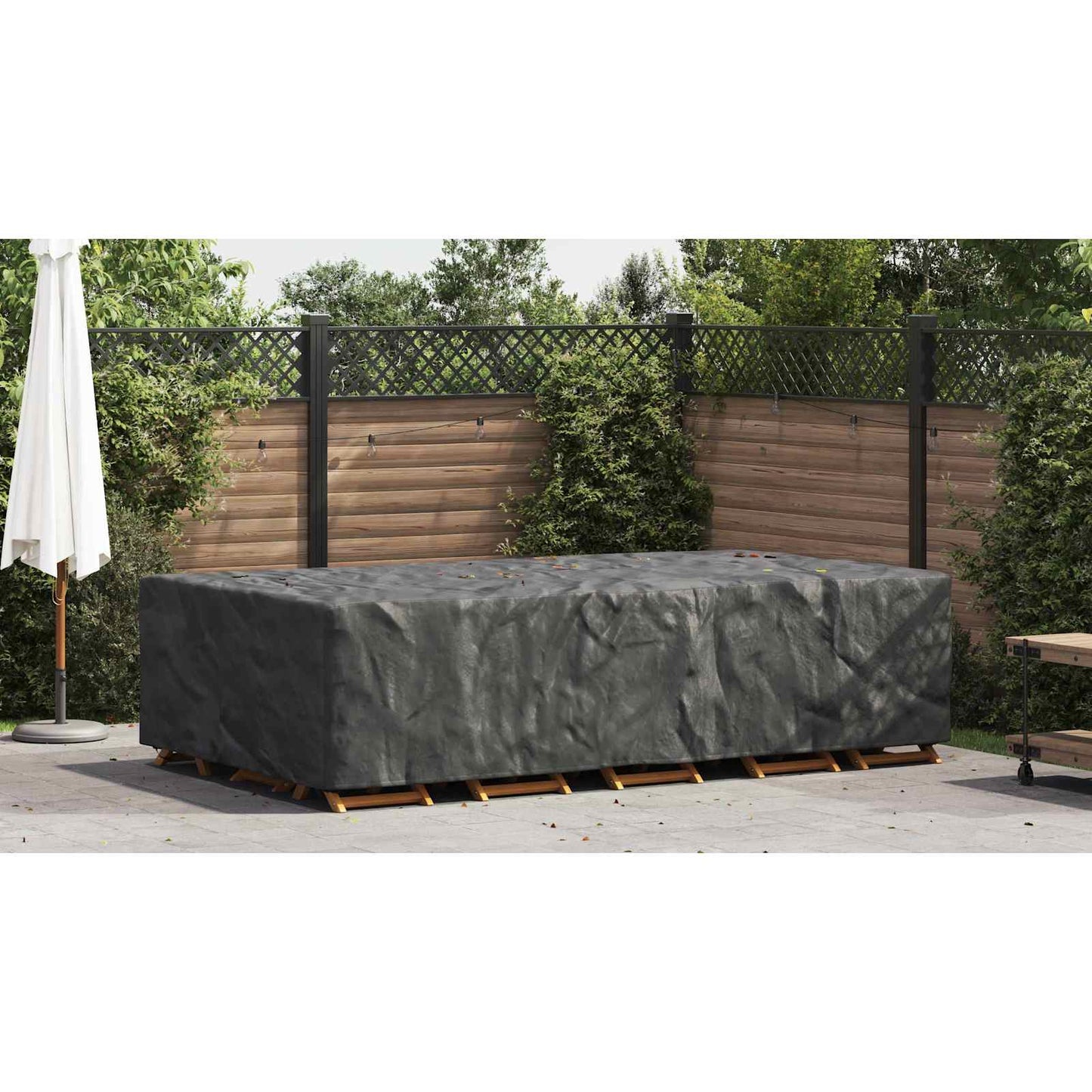 Lauko baldų uždangalas Juoda 315 x 180 x 74 cm 210D