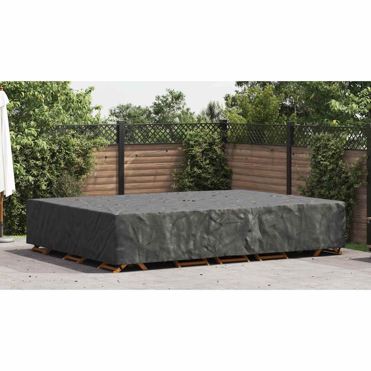 Lauko baldų uždangalas Juoda 350 x 260 x 90 cm 420D