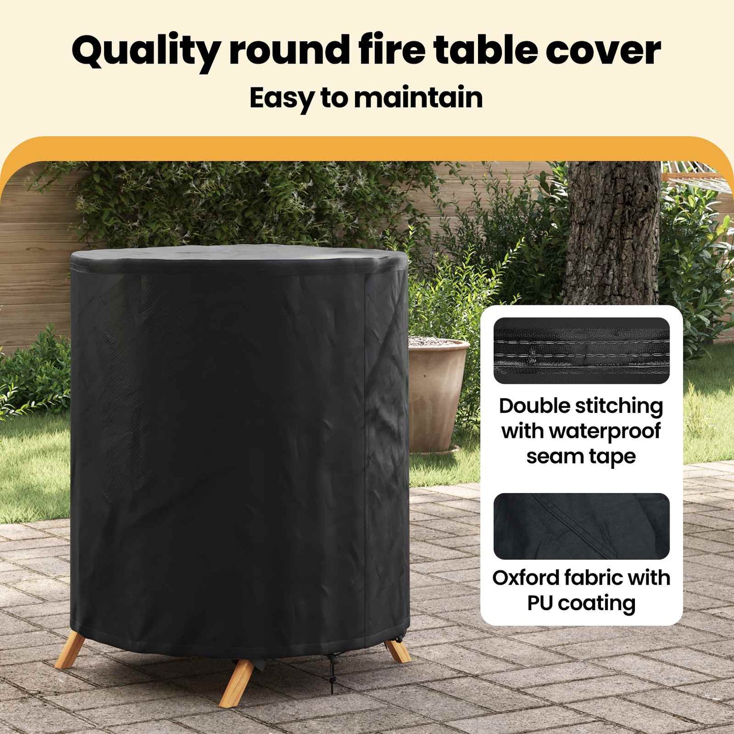 Lauko baldų uždangalas 62 x 62 x 70 cm 600D Oxford audinys