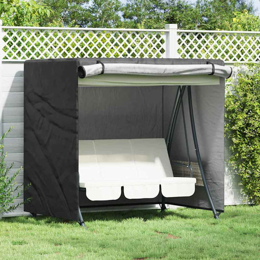 Lauko sūpynių uždangalas Juoda 175 x 125 x 160 cm 600D audinys